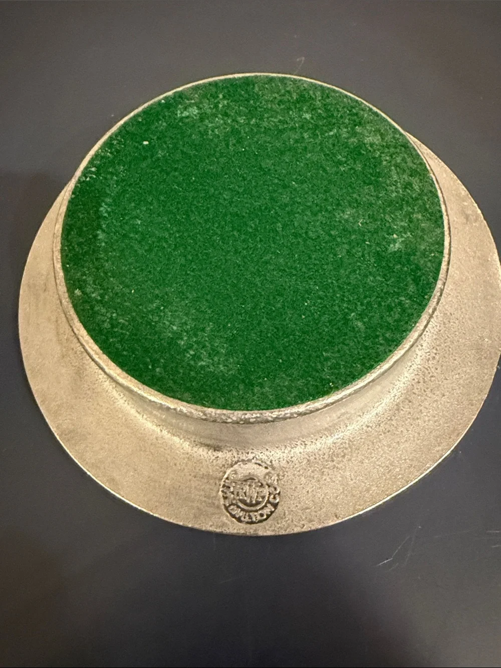Vintage Wilton Hibiscus Flower and Palm Leaf Champagne Wine Bottle Coaster